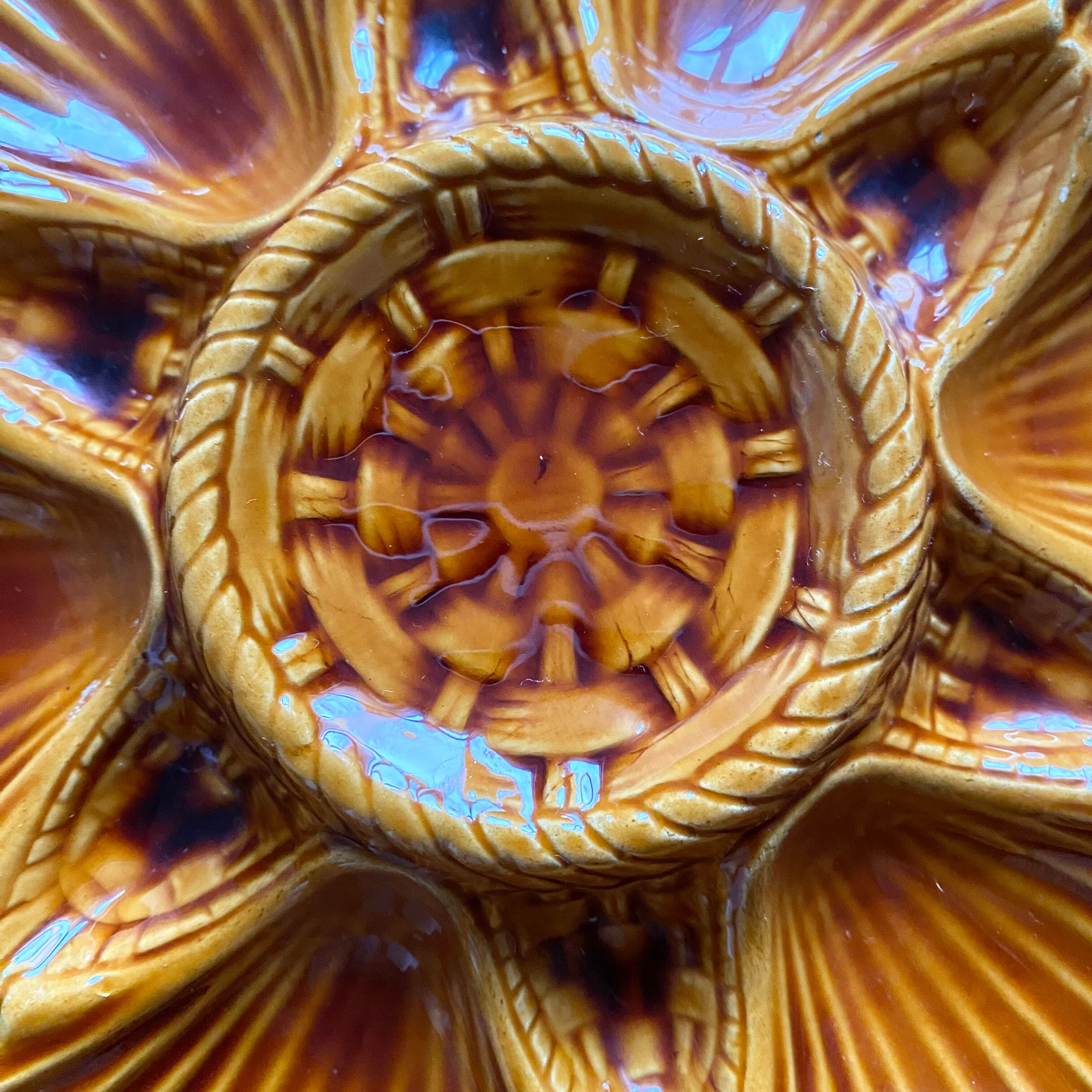 Vintage ceramic oyster plates x 12