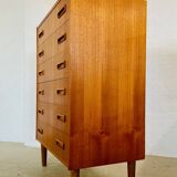 Vintage Danish mid-century teak chest of drawers by Westergaards