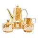 Roman set: jug, sugar bowl and milk jug, mid-century modern, porcelain, Chodzież, Poland, 1970s