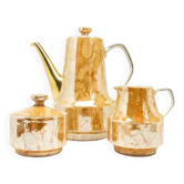 Pichet, sucrier et crémier, moderne du milieu du siècle, porcelaine, Chodzież, Pologne, années 1970.