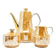 Roman set: jug, sugar bowl and milk jug, mid-century modern, porcelain, Chodzież, Poland, 1970s