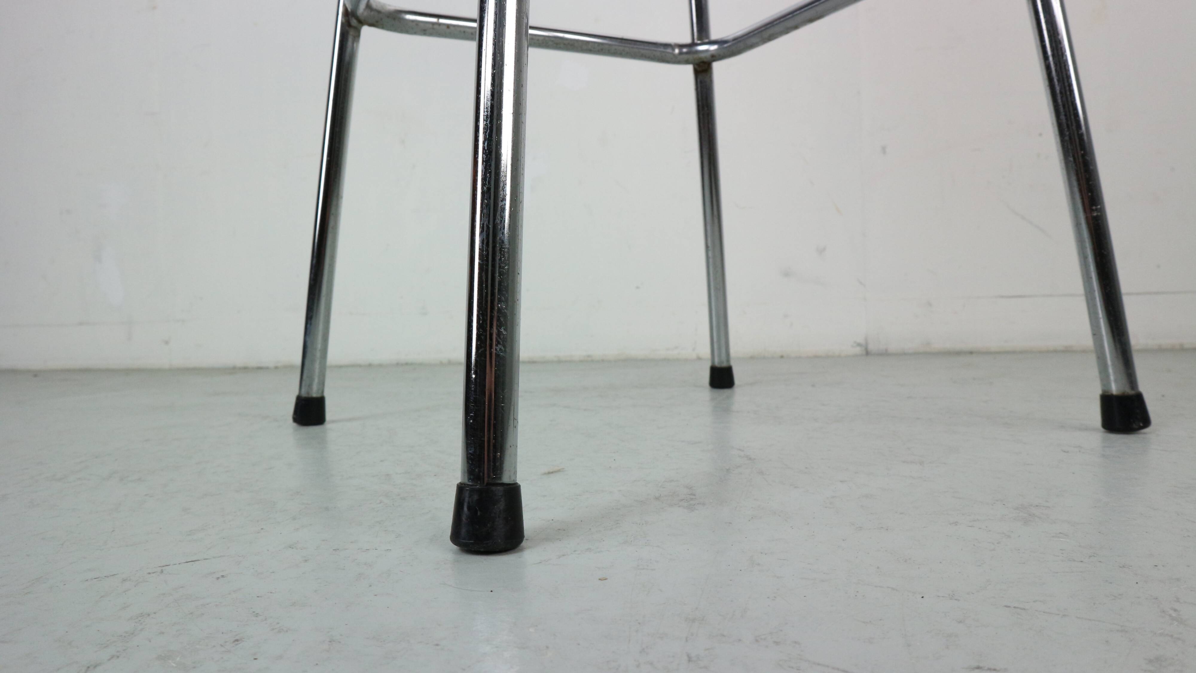 Dalvera "Les Arc" Original Leather Barstool, 1960