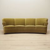 Green velour sofa, Danish design, 1960s, production: Denmark