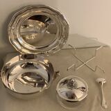 Christofle silver metal caviar service