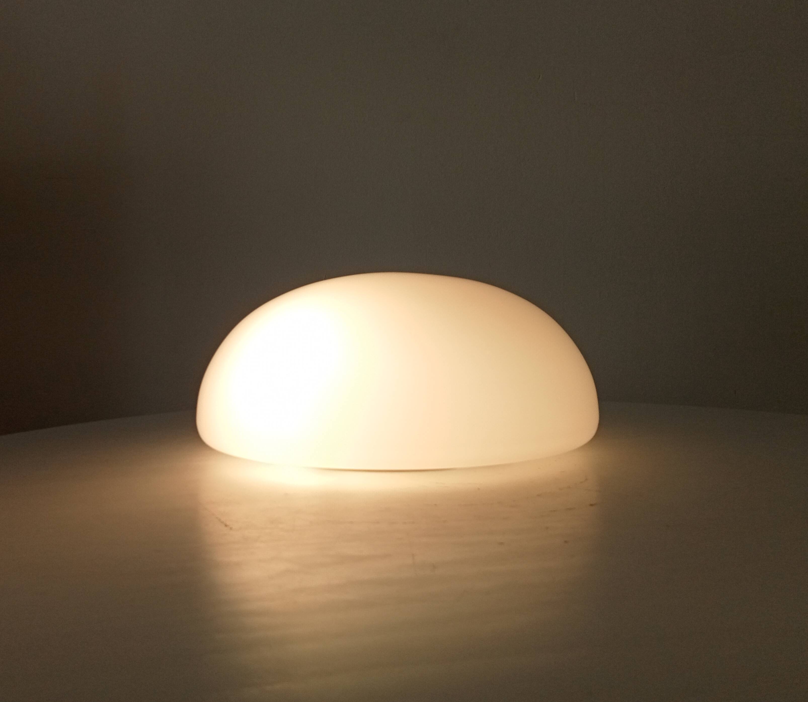 Vintage ceiling light in opaline from the 1960s.
