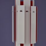 Cocktail Pendant by Henning Rehhof for Fog & Mørup in Red and White, 1970s