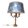 lampe bouillotte 3 feux en laiton, lampe de bureau