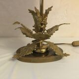 Vintage lamp bronze leaf decoration design