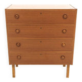 Commode scandinave en teck, Suède, 1960