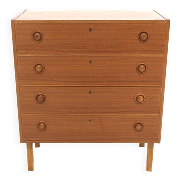 Scandinavian teak chest of drawers, Sweden, 1960