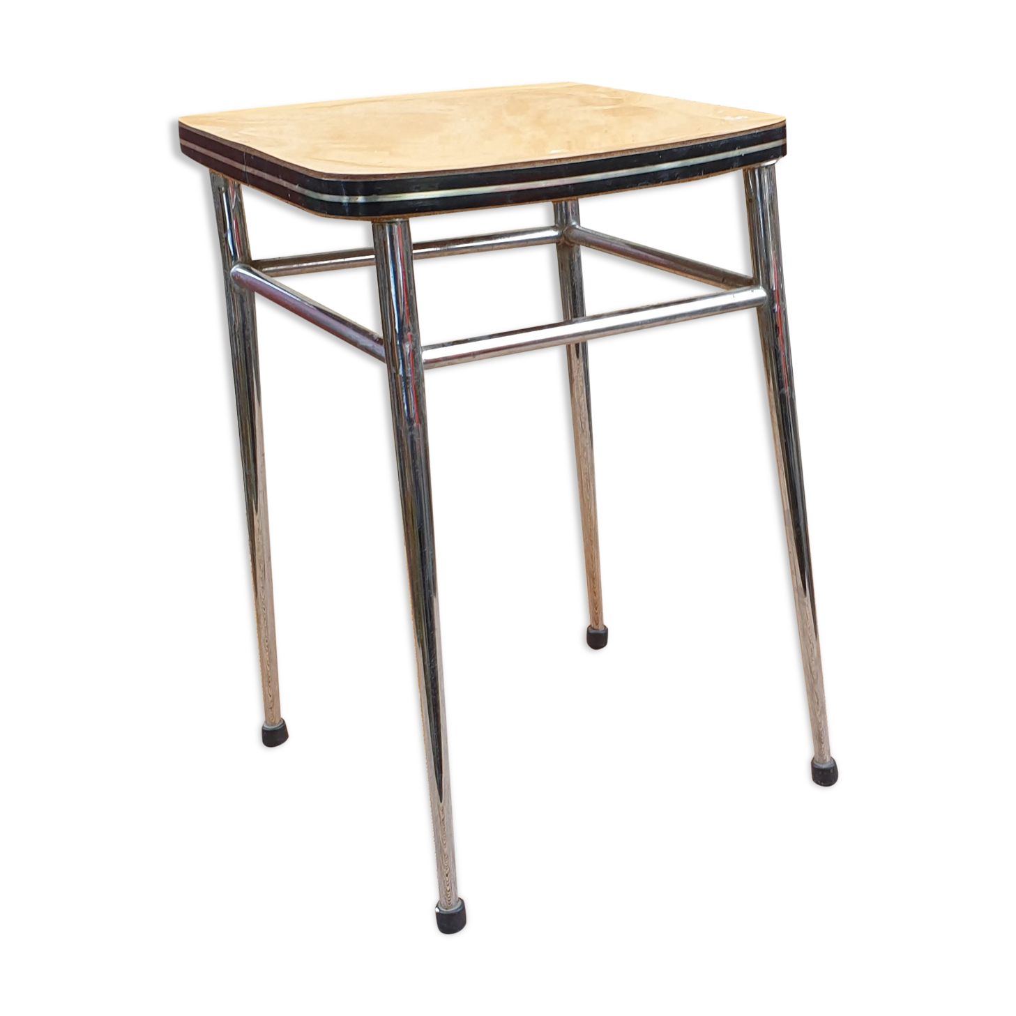 Vintage orange stool