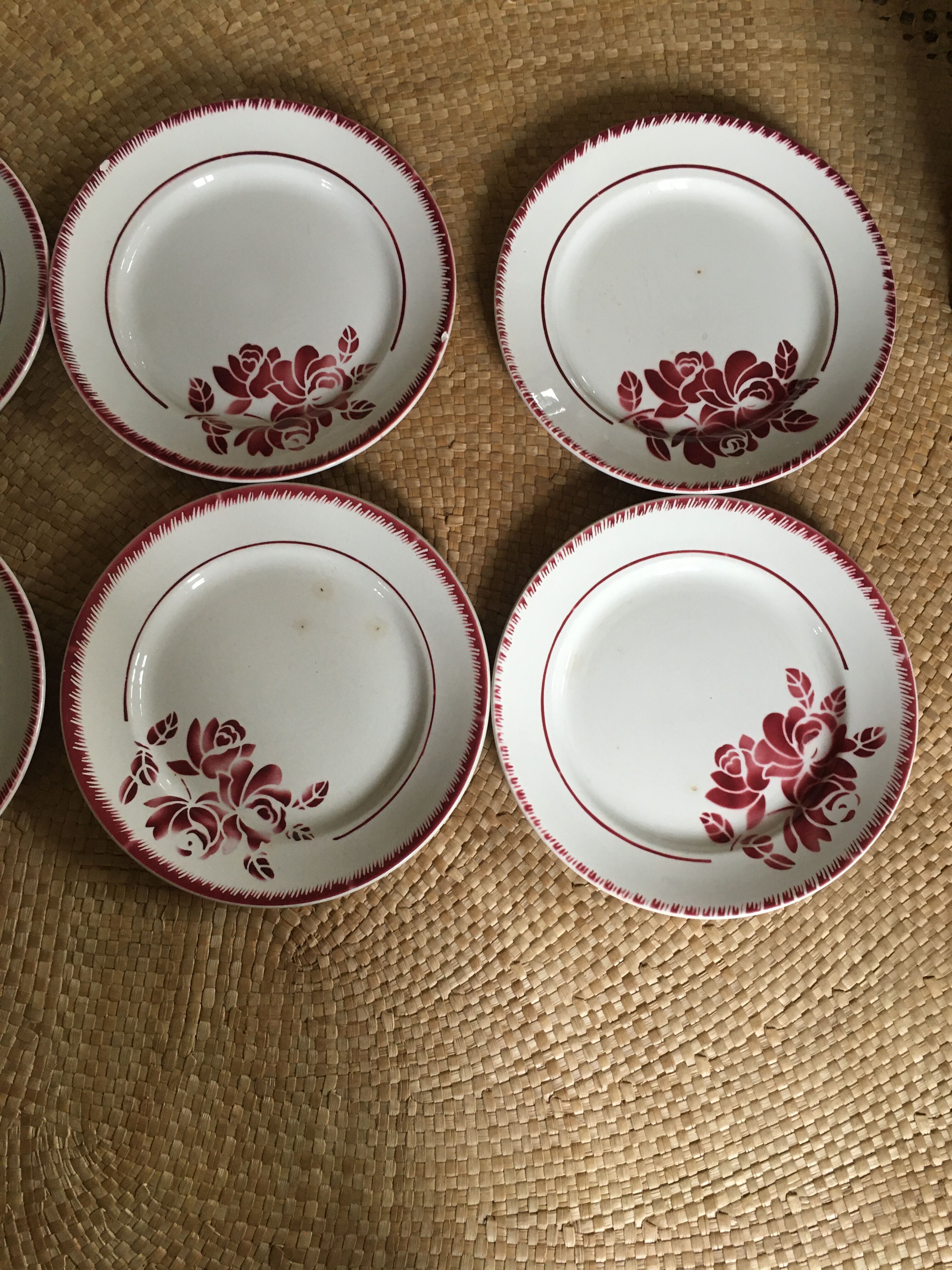 Series of 8 flat plates