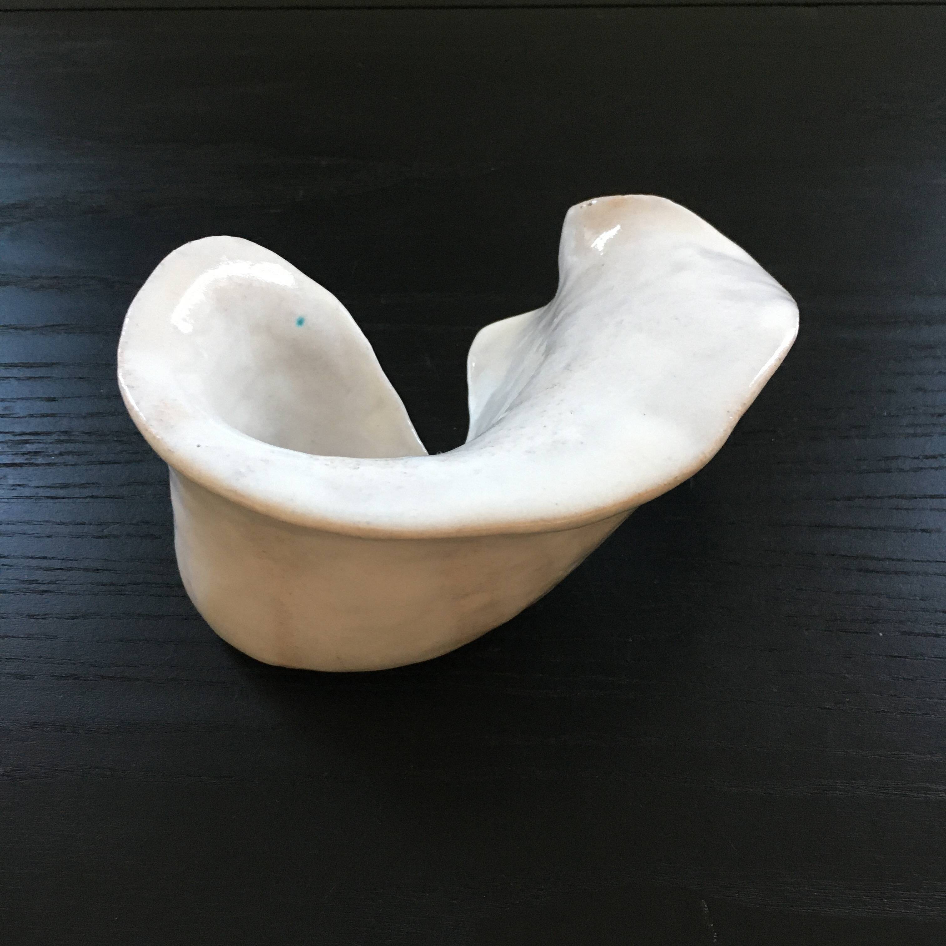 White ceramic shell