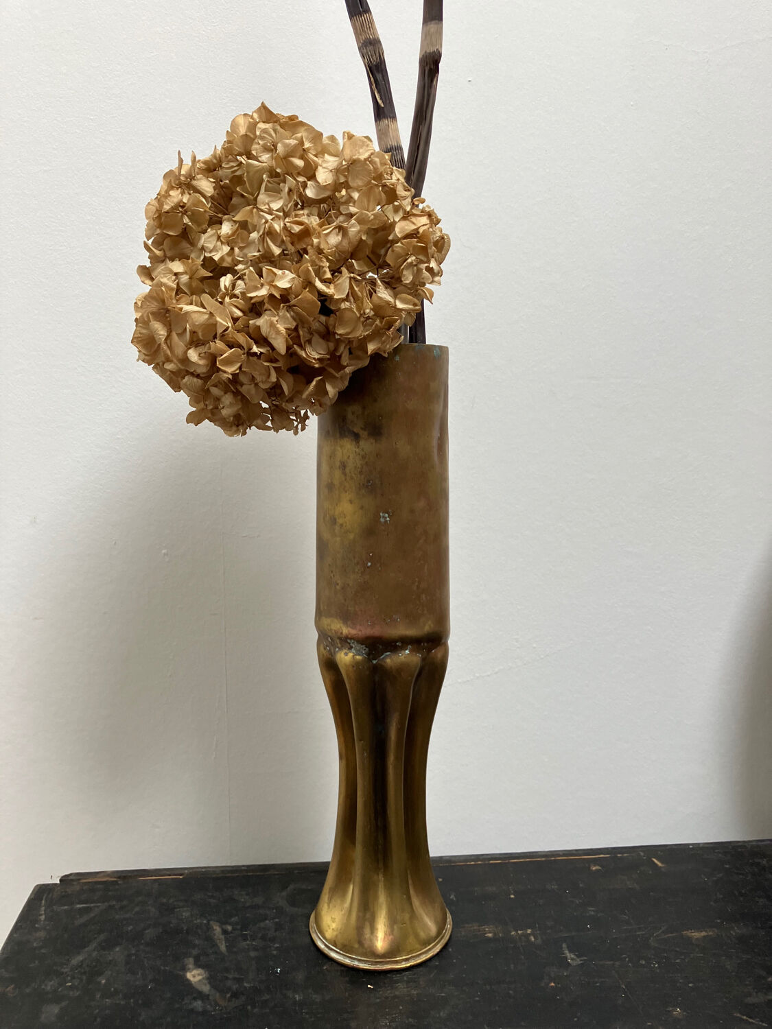 Shell casing vase