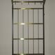 Mid-century brass and teak wall coat rack, 1960s