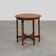 Solid Oak Carved Side Table with Barley-twist legs, France ca. 1890
