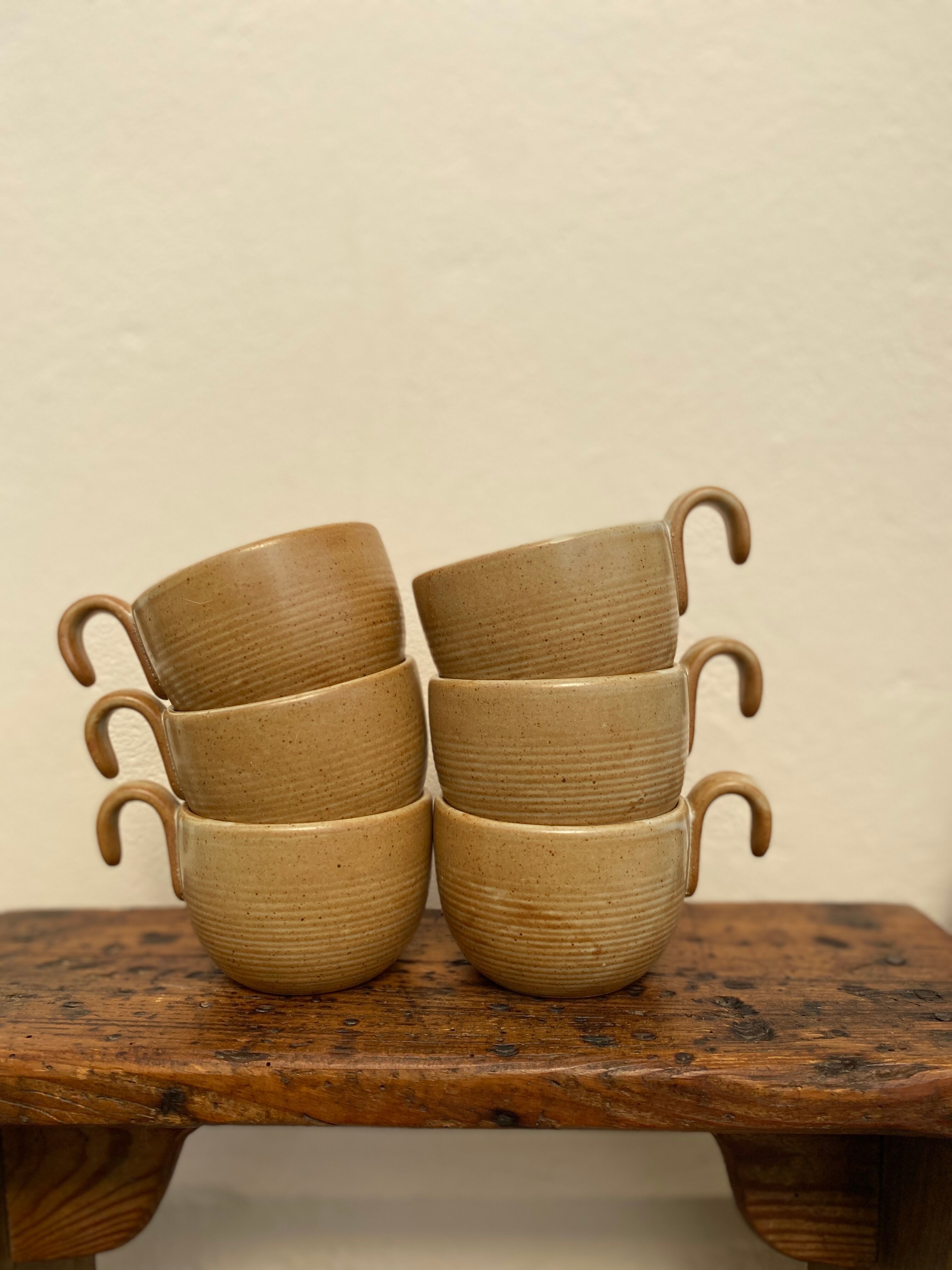 Lot de 6 tasses en grès