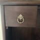 Graduated desk / straight secretary in solid wood
