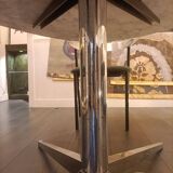 Florence Knoll for Knoll. Marble and chrome-plated metal table. 1970s. LS54931408H