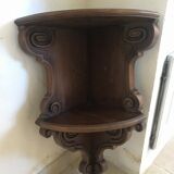 Old carved wooden shelf 75cm