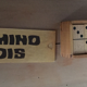 Old wooden dominoes game
