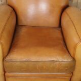 Vintage leather club chair