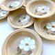Saint Amand flowered soup plates