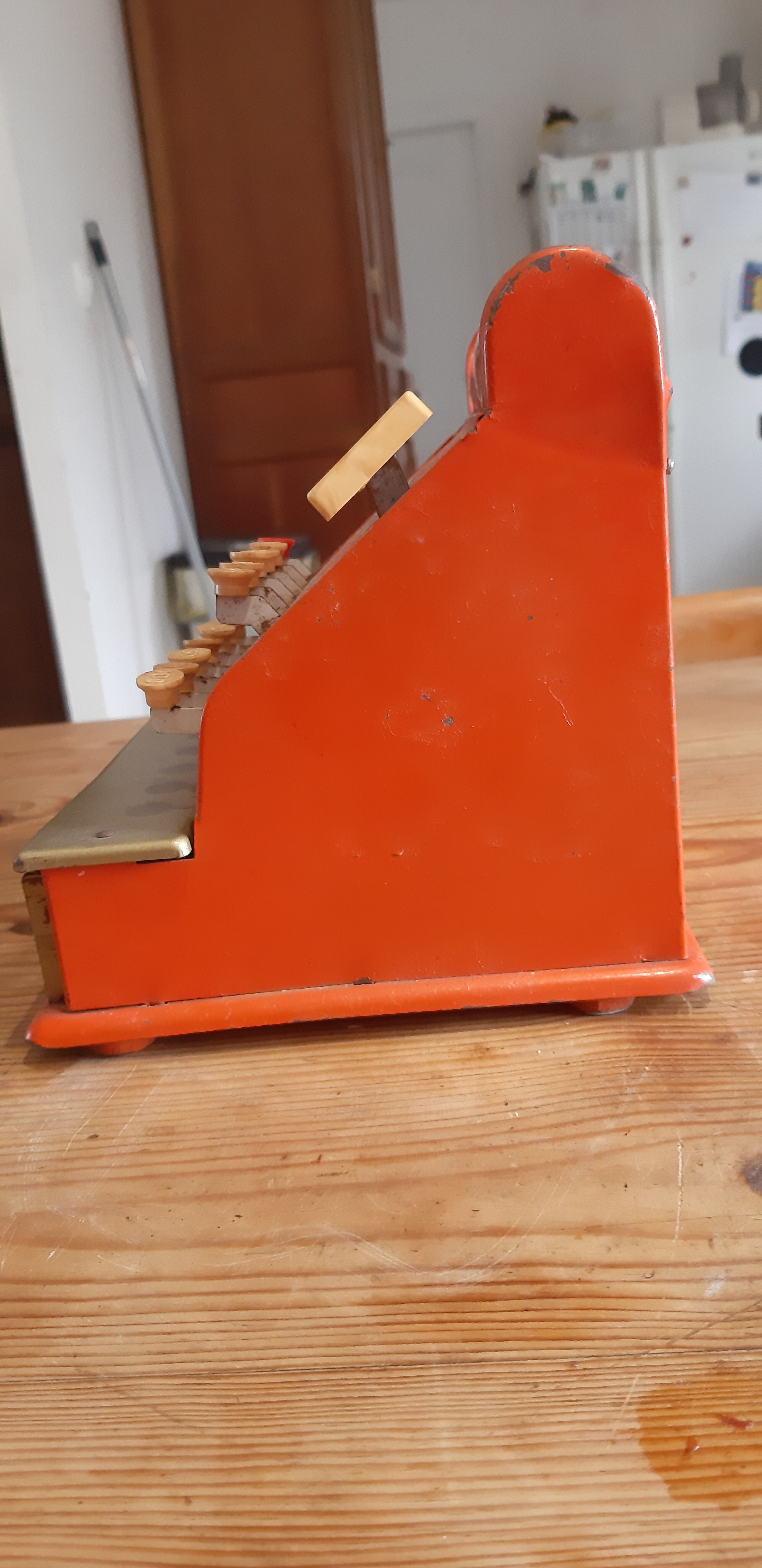 Toy old cash register from the 50s