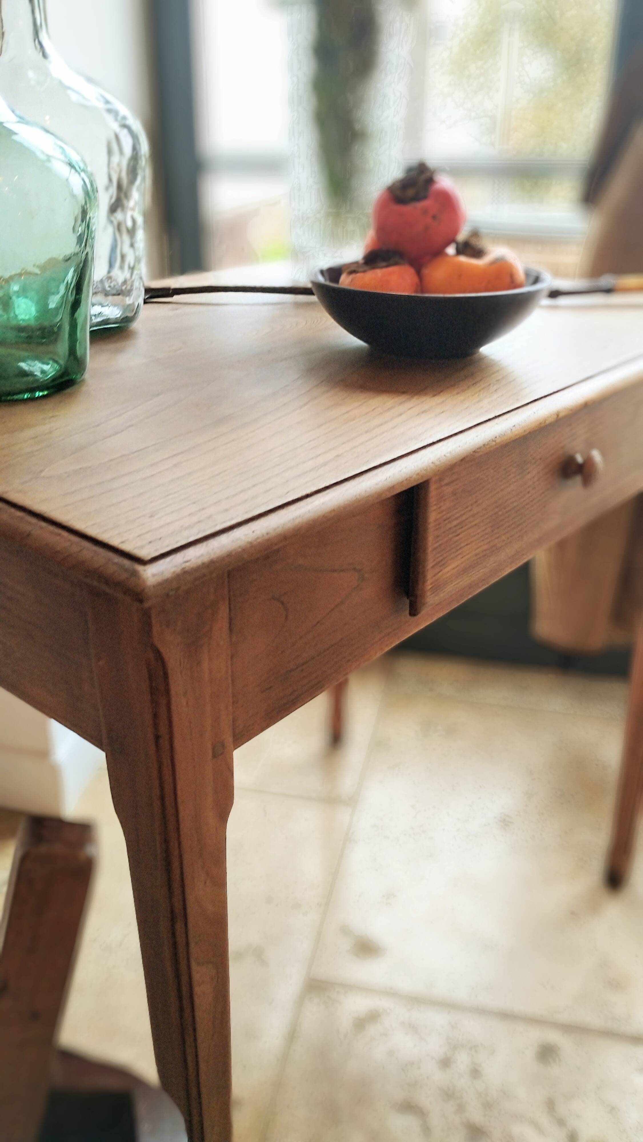 Oak side table
