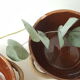 Glazed terracotta bowl duo