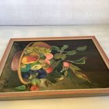 Still life painting oil on canvas signed