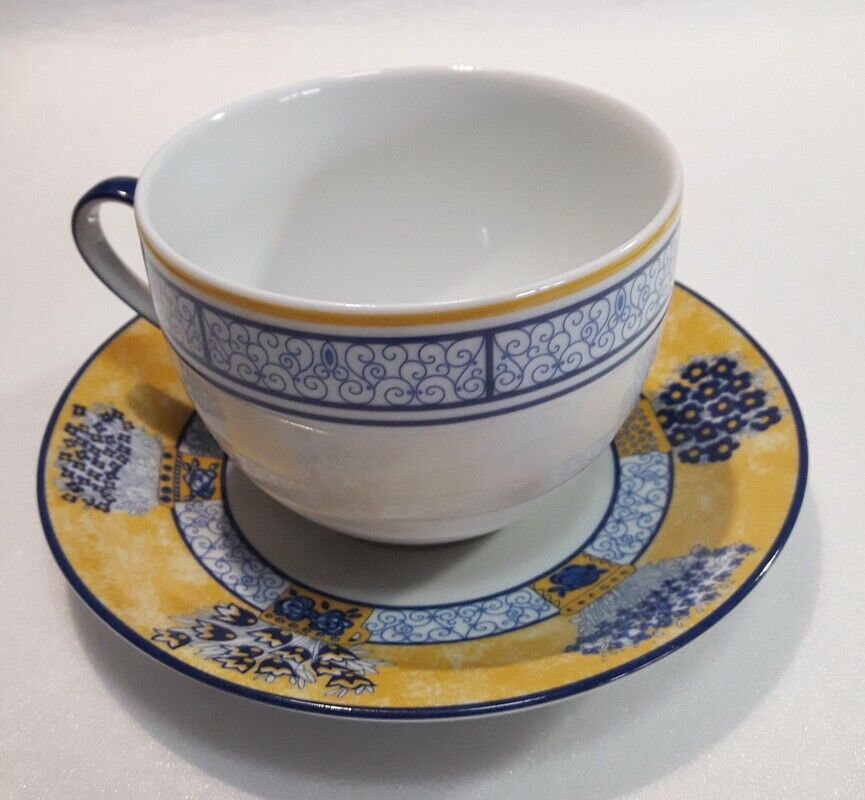 Cup saucer, breakfast Limoges porcelain of Sologne tea