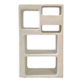 Concrete shelf - Length 60 cm - 5 niches - Mineral n°4