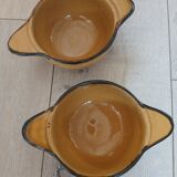 2 antique earthenware bowls
