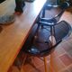 Lot of Opal Wox grey smoke chairs with beech legs.