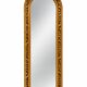 Large gold full-length mirror with ornate crest