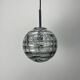 Smoky glass pendant light by Doria Leuchten 1970