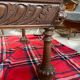 Carved wood table