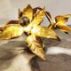 Brass Flower table or ceiling light by Willy Daro, 1970's