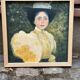 5 tableaux, reproductions peintes à la main hommage à Gustav Klimt