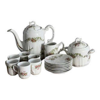 Antique coffee set in Limoges porcelain