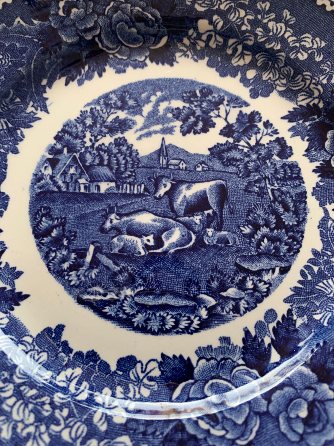 Set of 3 plates Adams English Scenic