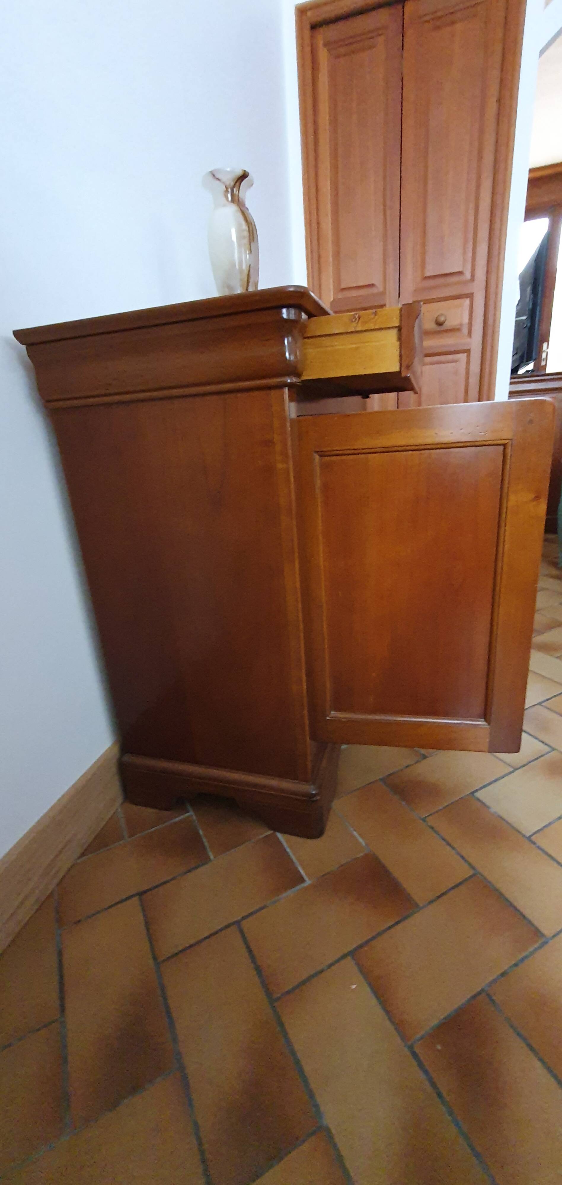 Small cherry wood piece of furniture