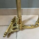 Art-deco wall-mounted coat rack in brass