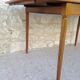 Table extendable scandinavian design teak growing butterfly