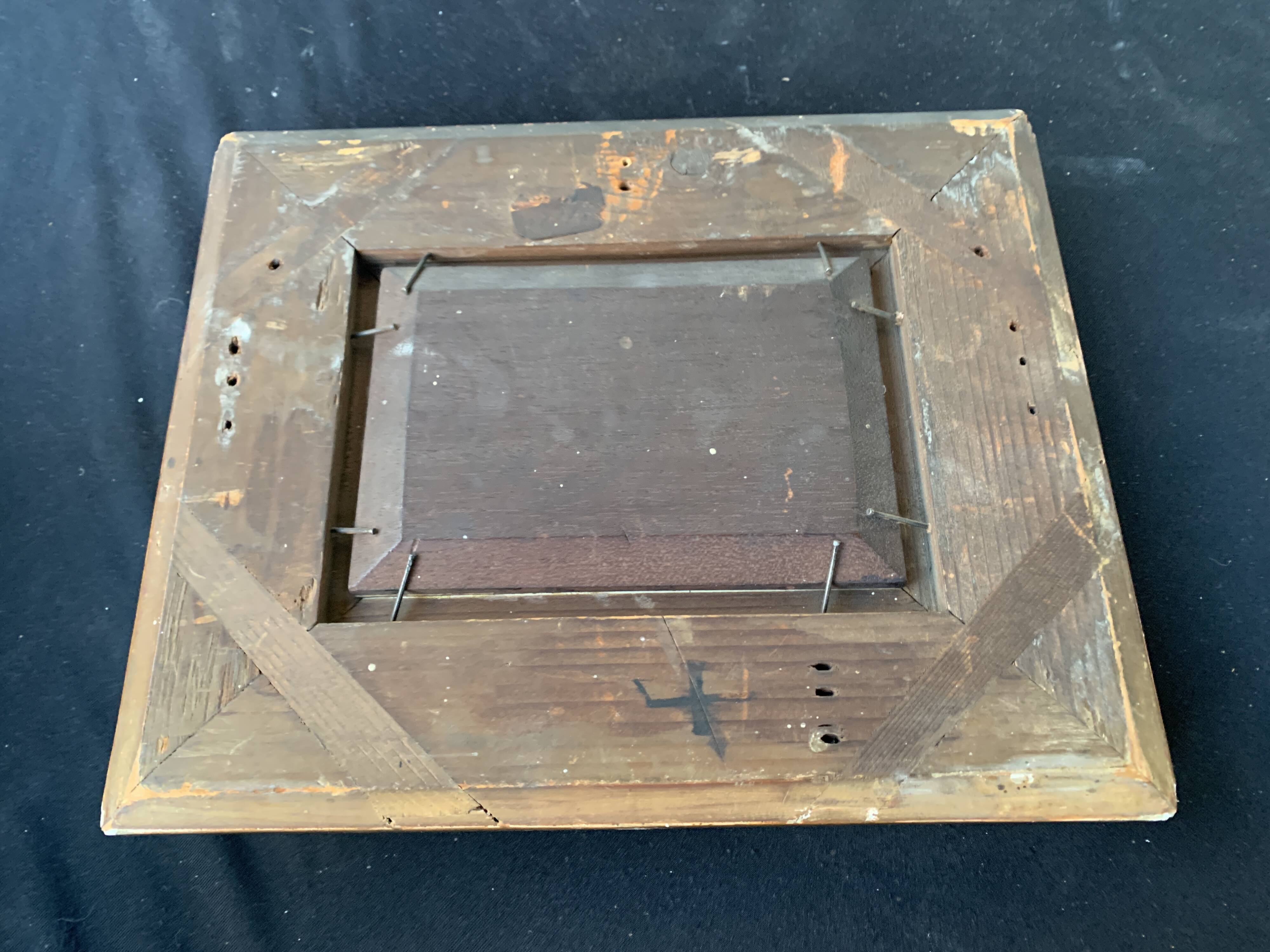 19th century painting, scene of women, signed Bouilh