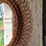 Miroir rotin