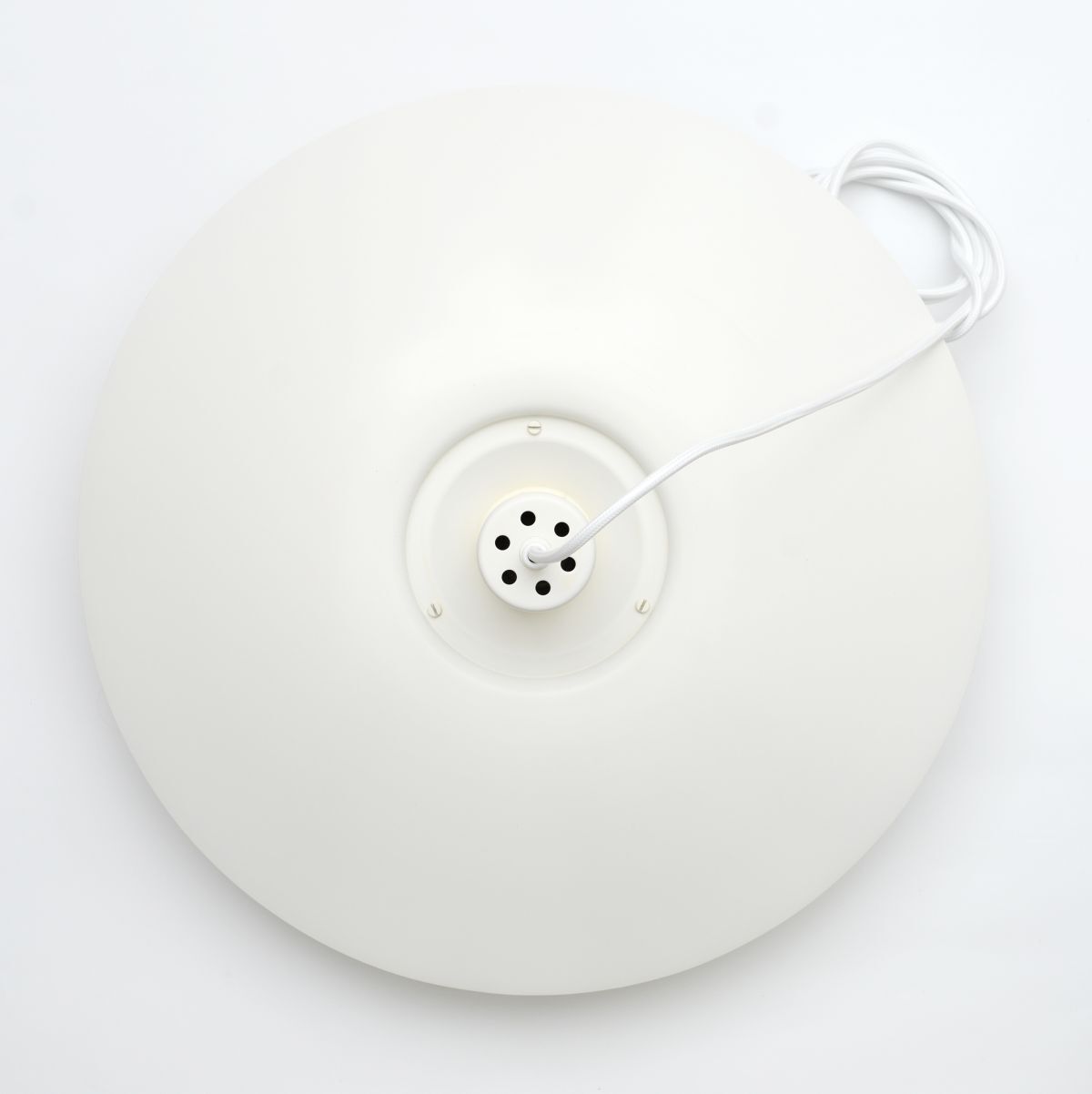 Danish White pendant lamp, 70’S