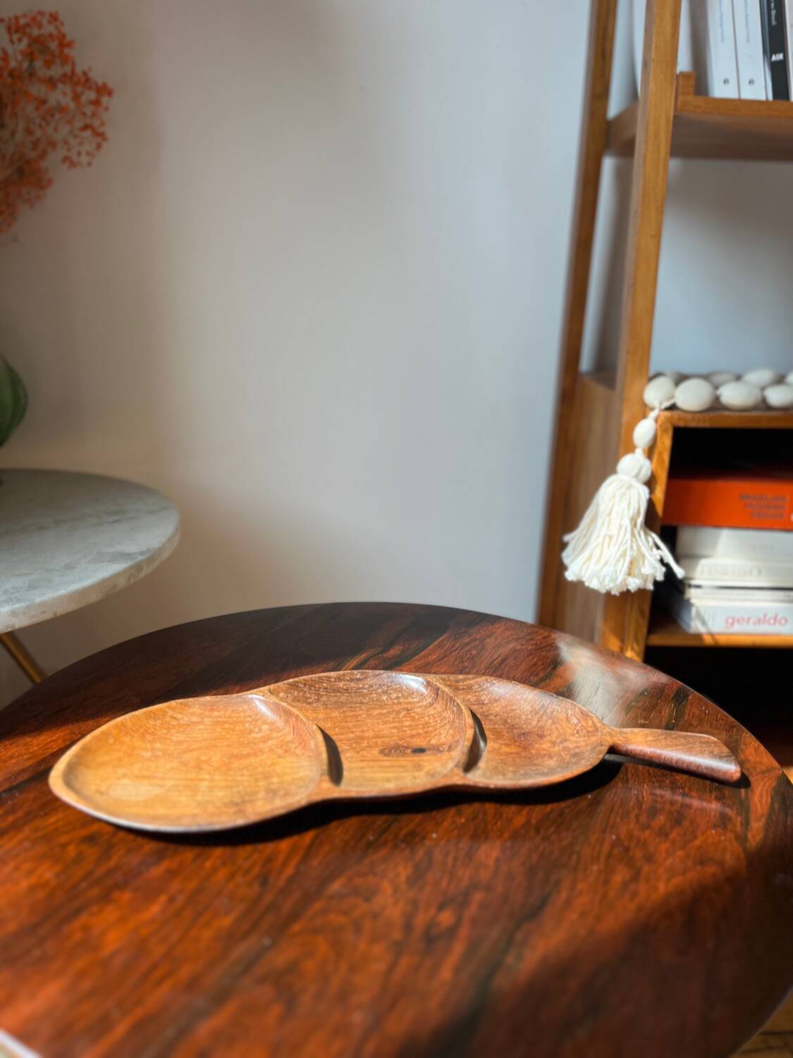 Jean Gillon. Brazil. Rosewood appetizer tray