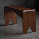 Mid-Century Walnut Bench, France, Late 20th Century